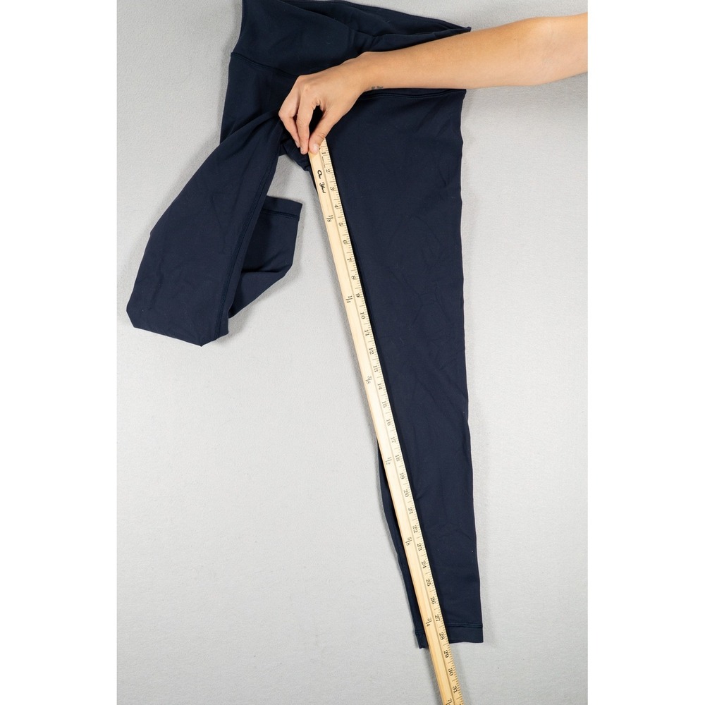 Lululemon Wunder Under Low Rise Full-On Luon Leggings 28" Navy Size 6 - Picture 8 of 9